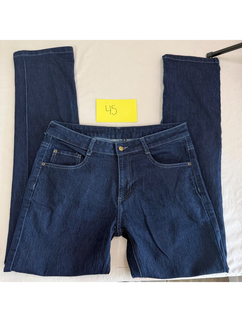 Men's Dark Blue Denim Jeans Size 34 Regular
